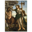 Pallas and the Centaur by Sandro Botticelli. Antique painting art print. Greek mythology.
