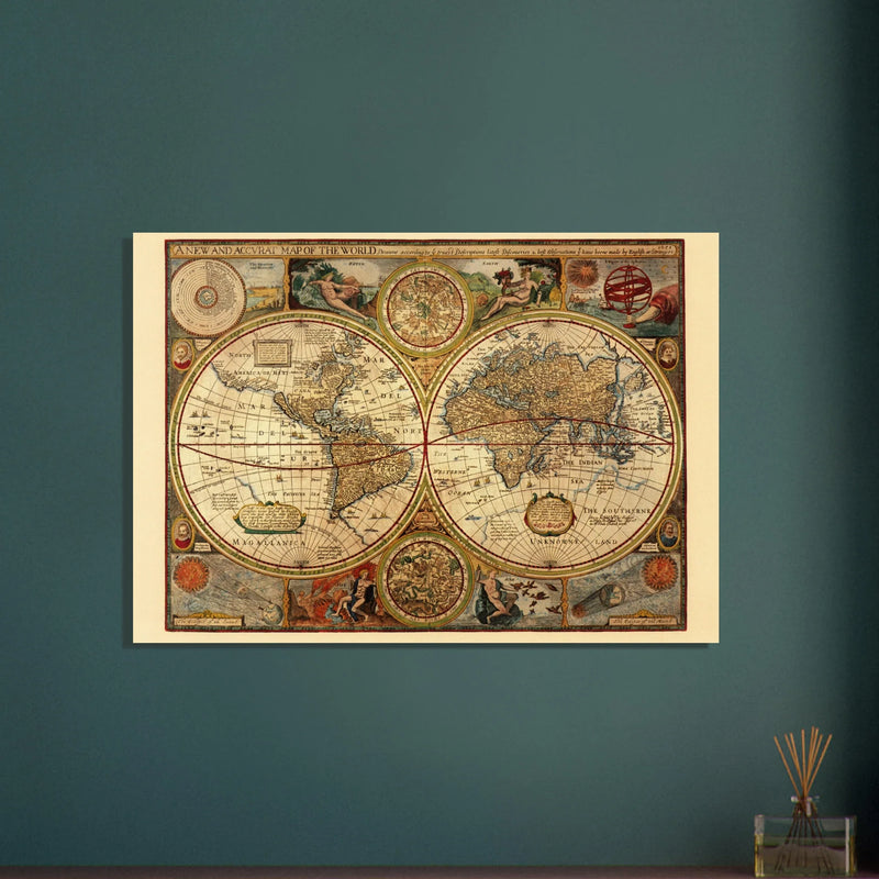 1651 Ancient world map by John Speed