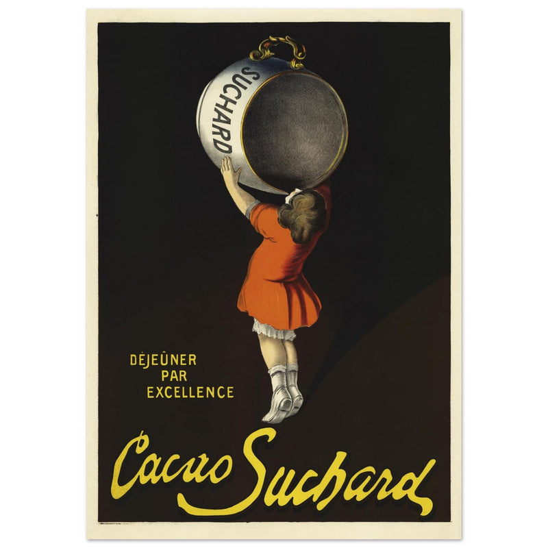 Cacao Suchard vintage advertising poster of 1911 made by Leonetto Cappiello.