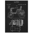 Motor Vehicle patent drawing by James Frank Duryea.