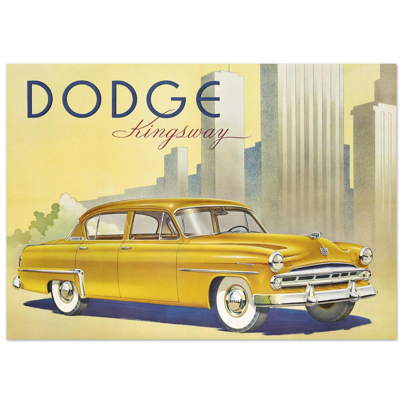 Dodge Kingsway vintage car advertising fine art  print. Classic car.