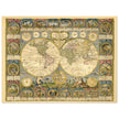 Ancient world map of 1776 by Abbe Clouet Double hemisphere world map.
