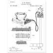 Electric Flat Iron patent by Henry W. Seeley Patent 259.054
