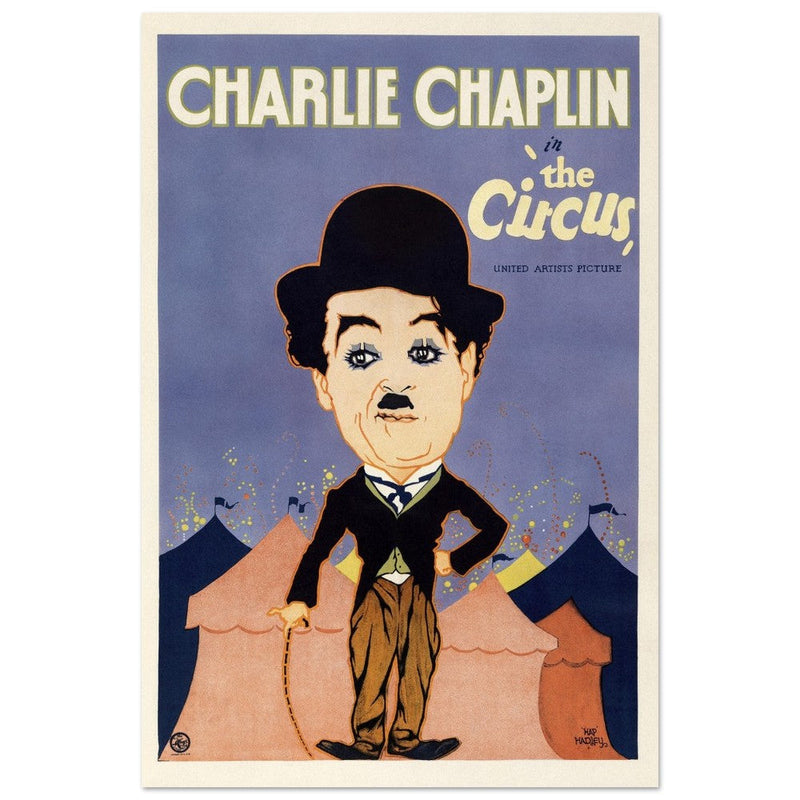 Charlie Chaplin in The Circus movie poster.