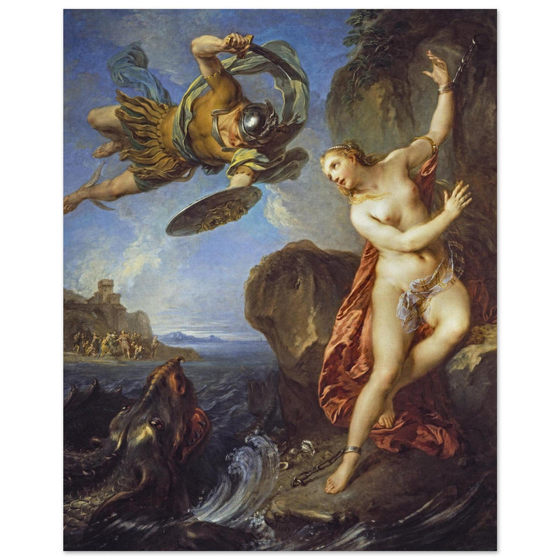 Perseus and Andromeda painting by François Lemoyne 1723