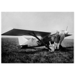 American aviator Roland Rohlfs stands in front of vintage airplane 1920 Fine art