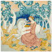 The Maid and the Unicorn painting by Edmund Dulac