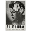 Billie Holiday concer music poster in New York City Town Hall in 1946.