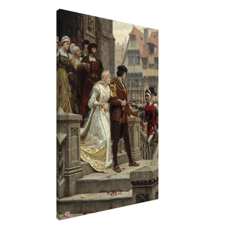 Edmund Blair Leighton painting historic medieval wedding To Arms