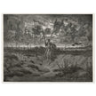 Don Quixote riding his horse by Gustave Dore dreaming of a life full of adventures.