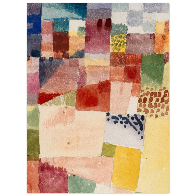 Paul Klee Motiv aus Hammamet abstract painting.