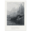 Gustave Dore illustration of King Arthur legend . The Remorse of Lancelot. Book Idylls of the King by Alfred Tennyson.