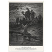 Gustave Dore The Bible engraving print . The prayer of Jacob .