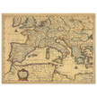 Ancient Europe map print from 1650. Lumen Historiarum per Occidentem by Petrus Kaerius