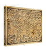Pictorial old map of the world by Ernest Dudley