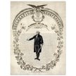Declaration of Independence of America. George washington manuscript illustration.