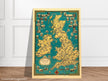 Old map of the British islands by Ernest Dudley Chase