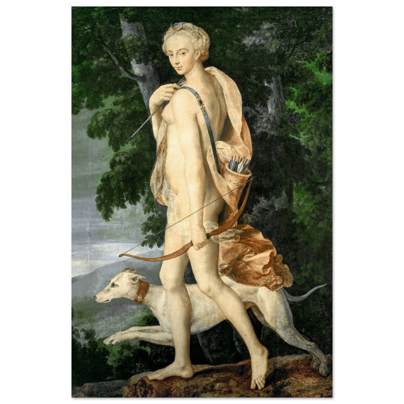 Diana the Huntress attributed to Luca Penni.
