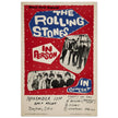 Rolling Stones music concert poster. Performance in Dayton Ohio USA 1964 .