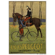 Cycles Peugot vintage advertisng poster by Ernest Vulliemin.