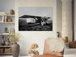 American aviator Roland Rohlfs stands in front of vintage airplane 1920 Fine art