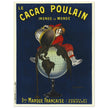 Le Cacao Poulain vintage advertising poster by Leonetto Cappiello.