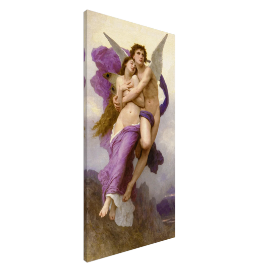 Antique painting The abduction of Psyche by William Adolphe Bouguereau 1895.