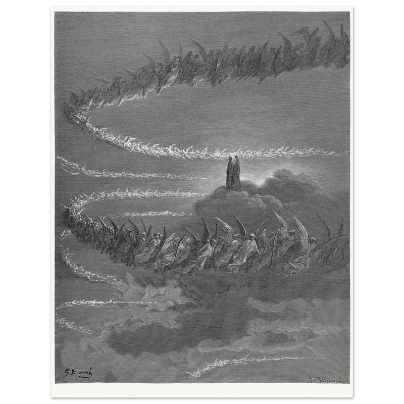 Gustave Dore illustration for The Divine Comedy by Dante Alighieri.  Paradise.