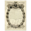 Declaration of Independence of America manuscript. 1819 by John Binns.