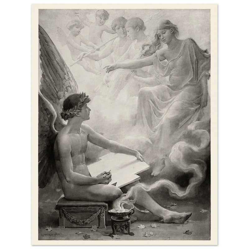 Fancy  Vintage print by Will Hicok Low, illustration for John Keats’ Odes and Sonnets (1887)
