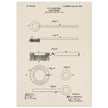 Toothbrush patent illustration by H E Sandiford.