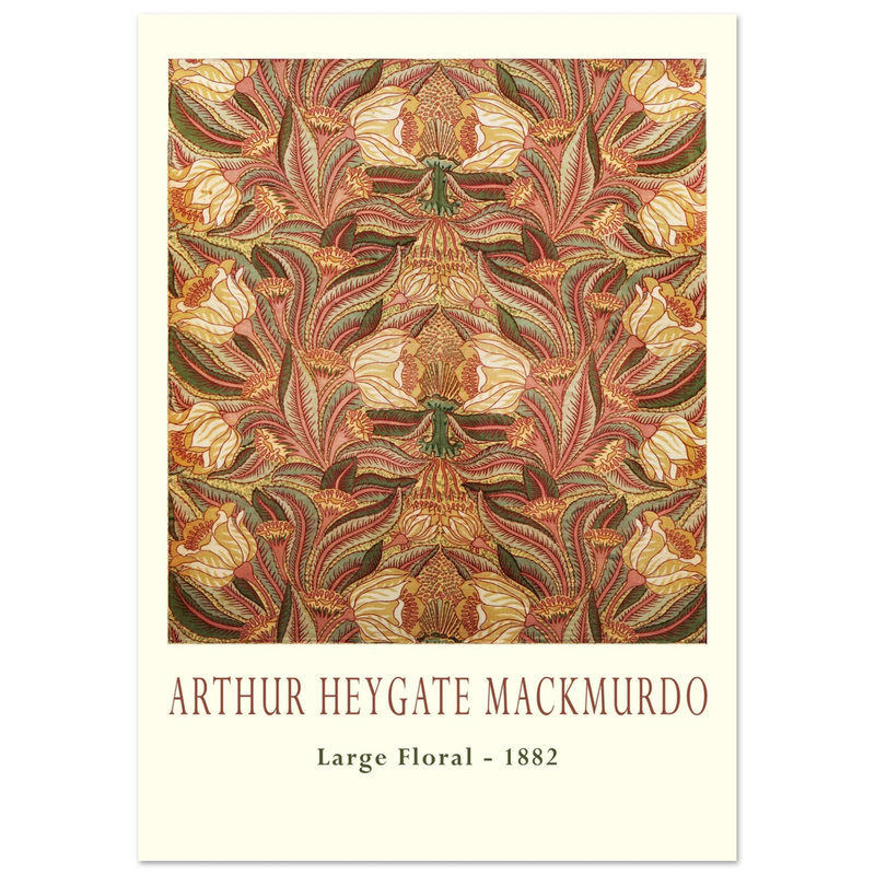 Arthur Heygate Mackmurdo Large floral 1882.