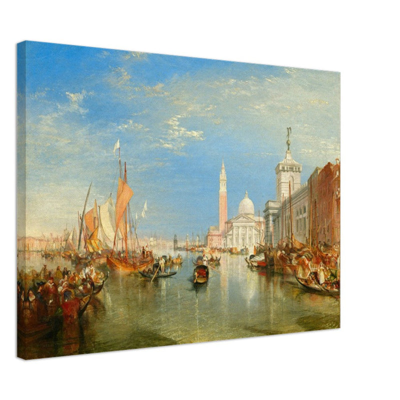 Venice Italy antique painting by Joseph Mallord William Turner. The Dogana and San Giorgio Maggiore.