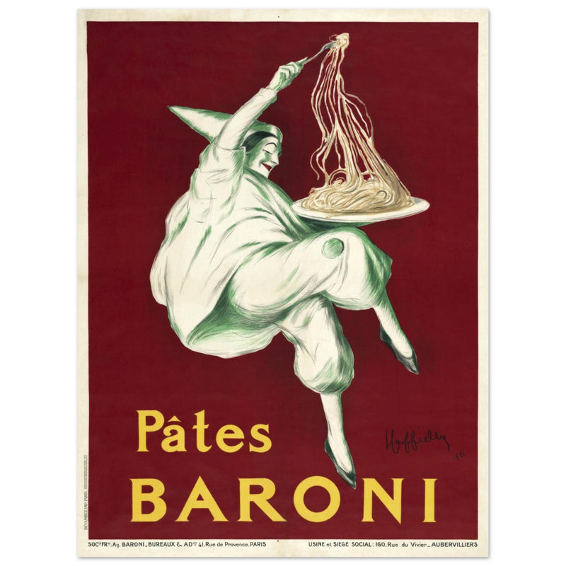 Pates Baroni advertisng poster by Leonetto Cappiello.