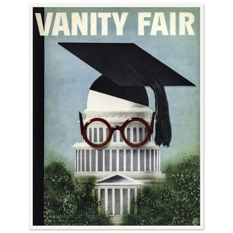 The Brain Trust and the Capital by Paolo Garretto vintage fashion magazine cover.
