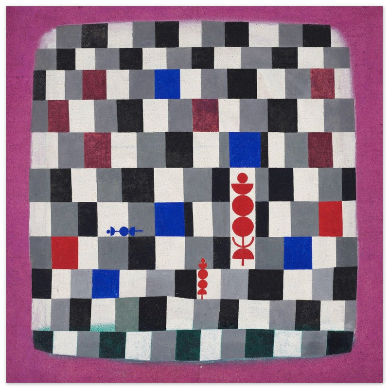 Paul Klee Super chess abstract painting.