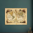 Ancient world map print. Il Mappamondo o sia Descrizione Generale del Globo by Antonio Zatta