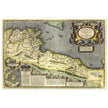 Ancient map of North Africa. Africae Propriae Tabula by Abraham Ortelius