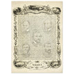 The Constitution of the United States of America vintage poster of 1865.