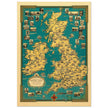 Old map of the British islands by Ernest Dudley Chase