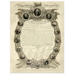 Declaration of Independence of America manuscript. 1819 by John Binns.