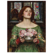 John William Waterhouse painting Gather Ye Rosebuds While Ye May