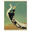 George Wolfe Plank fashion magazine cover of 1918. Woman riding peacock.
