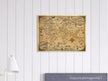 Pictorial old map of the world by Ernest Dudley