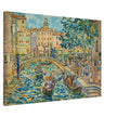 Canaletto antique painting in Venice Italy. Bacino di S. Marco.