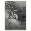 Gustave Dore Paradise Lost engraving .Satan's contemplation upon observing the beauty of Earth.