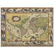 Old ancient map Nova Totius Terrarum Orbis Geographica ac Hydrographica Tabula by Willem Janszoon Blaeu .