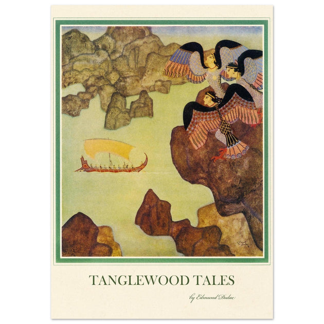 Edmund Dulac Tanglewood Tales illustration. Circe’s Palace.