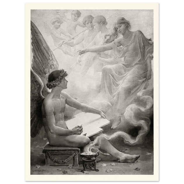 Fancy  Vintage print by Will Hicok Low, illustration for John Keats’ Odes and Sonnets (1887)