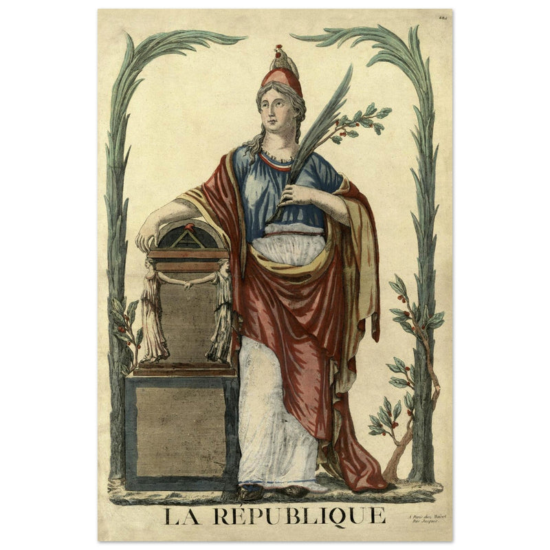 La Republique french engraving  1793.